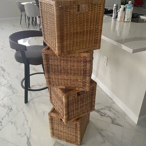 IKEA Natural Woven Storage Baskets